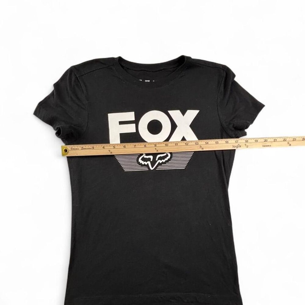 Fox Racing Black Logo T-Shirt Women's Small Motocross Graphic Tee Streetwear - Picture 3 of 5